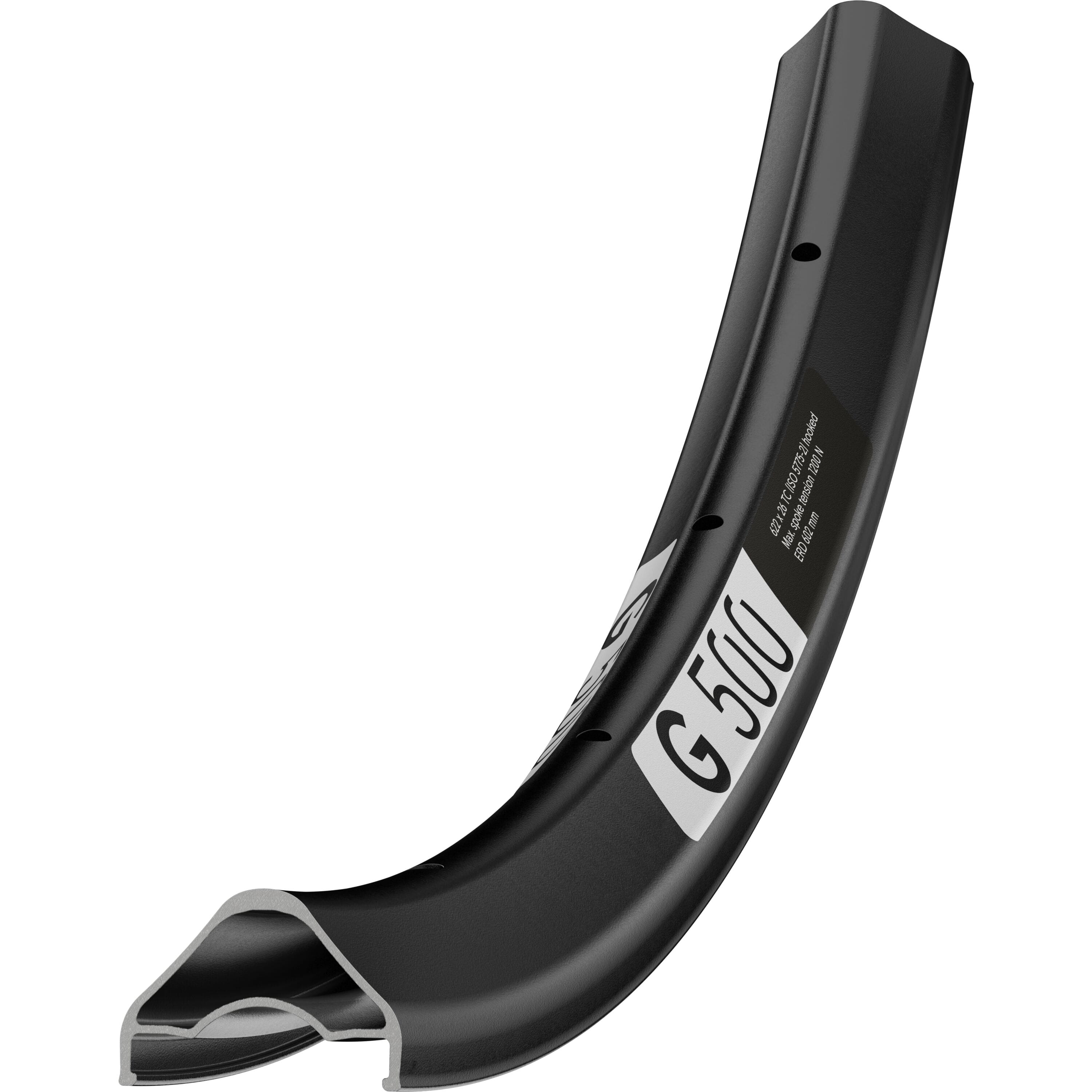 G 500 DB 28 hole Presta-drilled disc brake black -