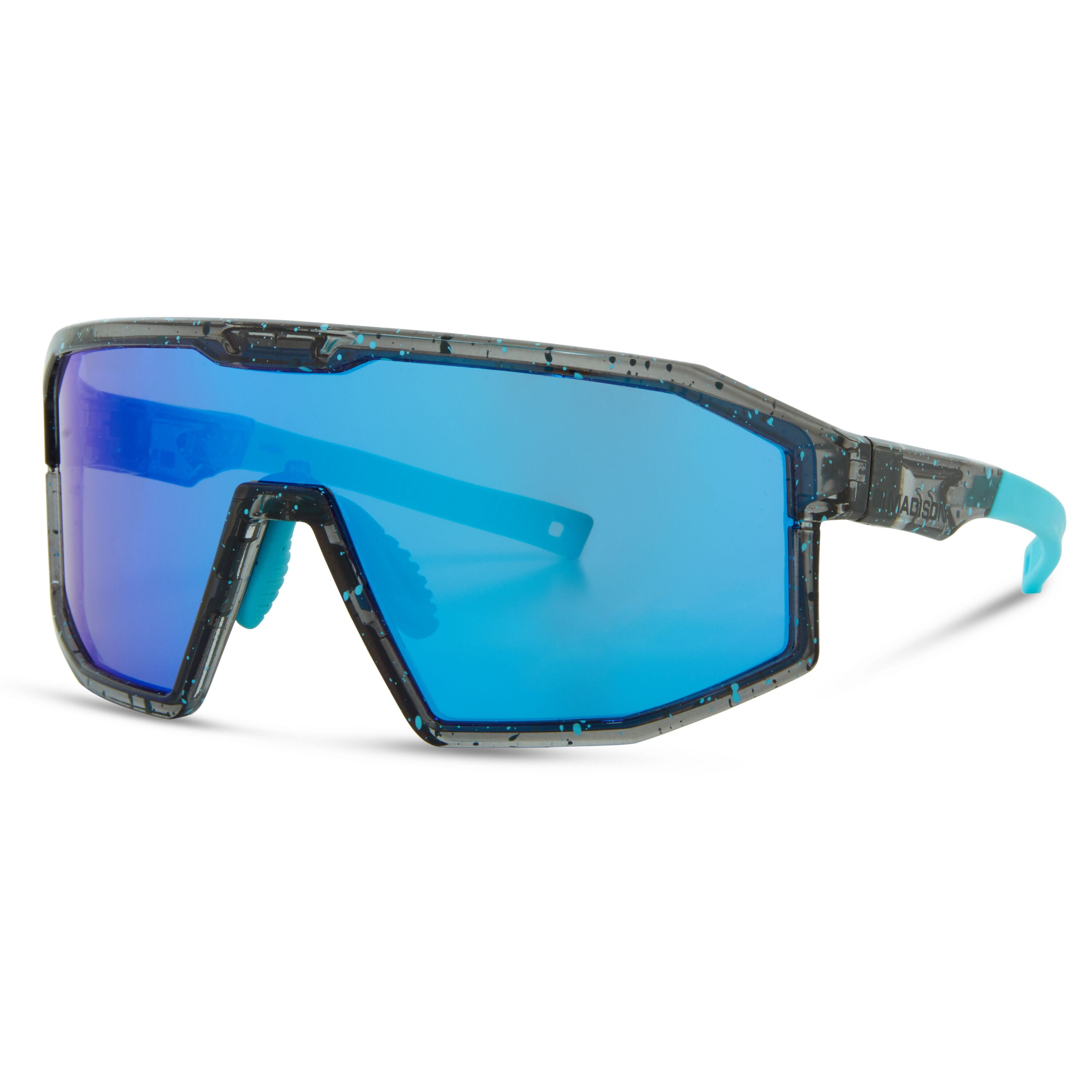 Enigma Blue Black Splatter Sunglasses -3 Lens Pack