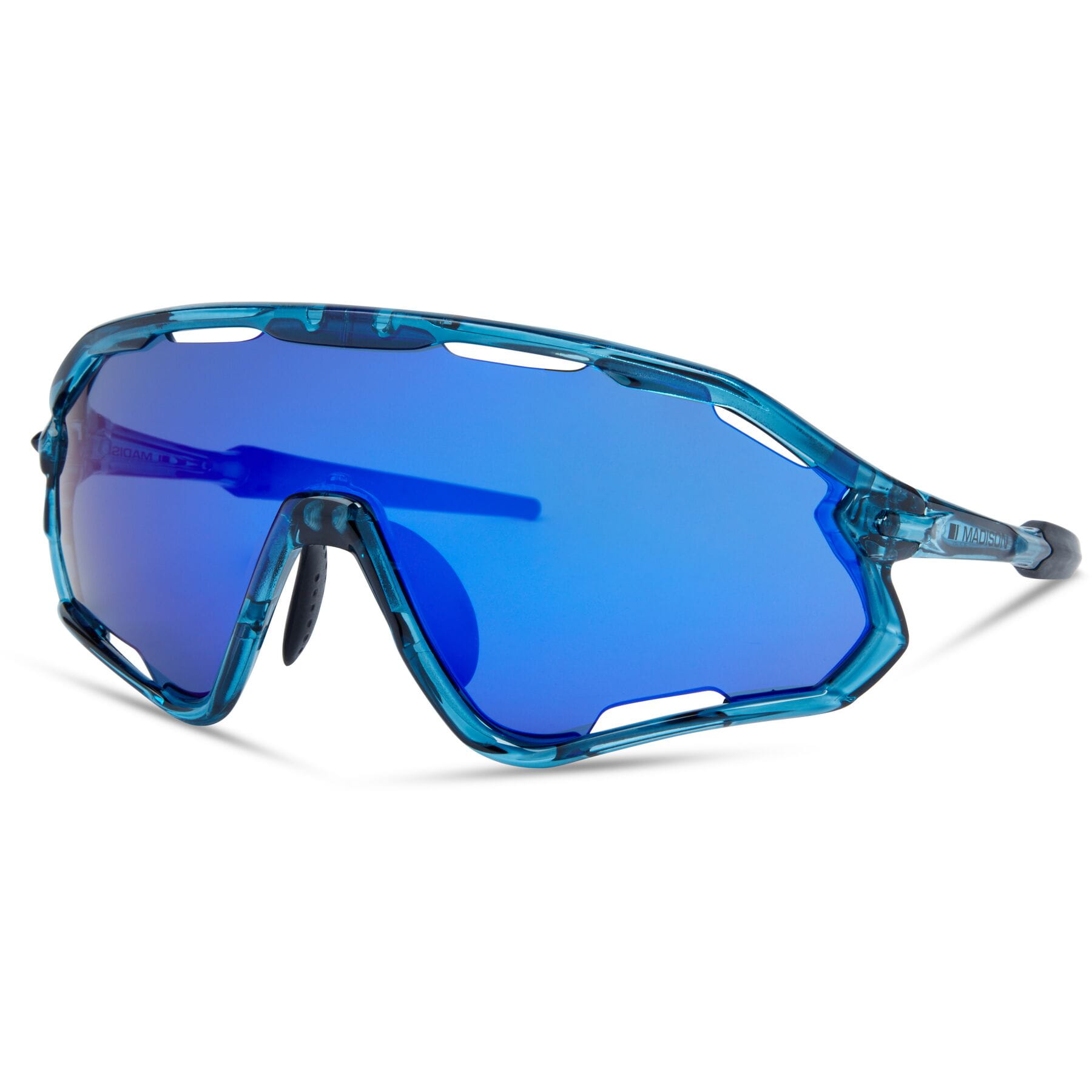 Code Breaker Crystal Gloss Blue Sunglasses - 3 Len