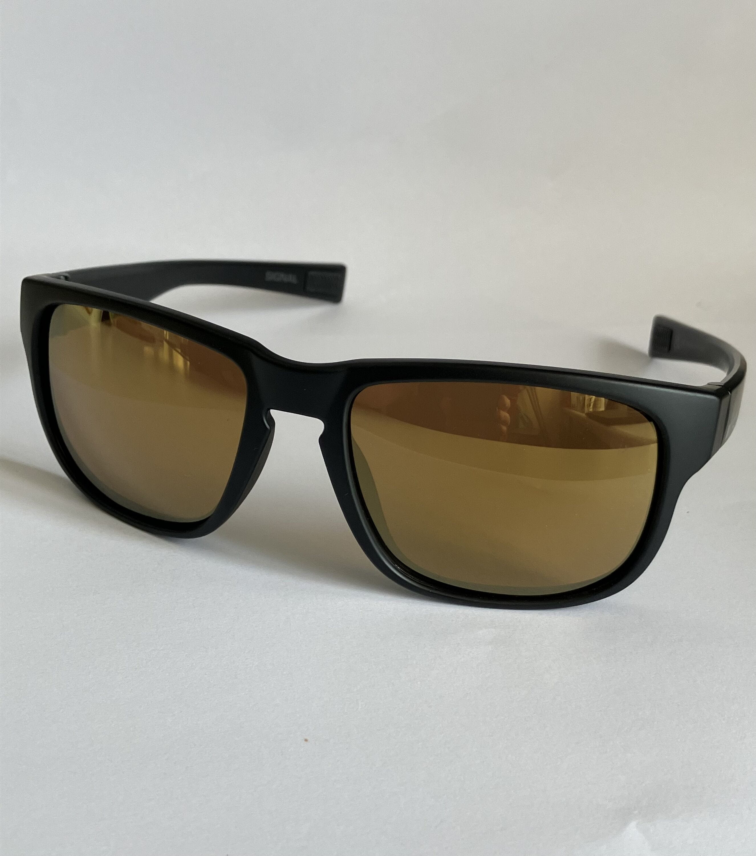 Signal Matt Black Sunglasses - polarised Brown Mir
