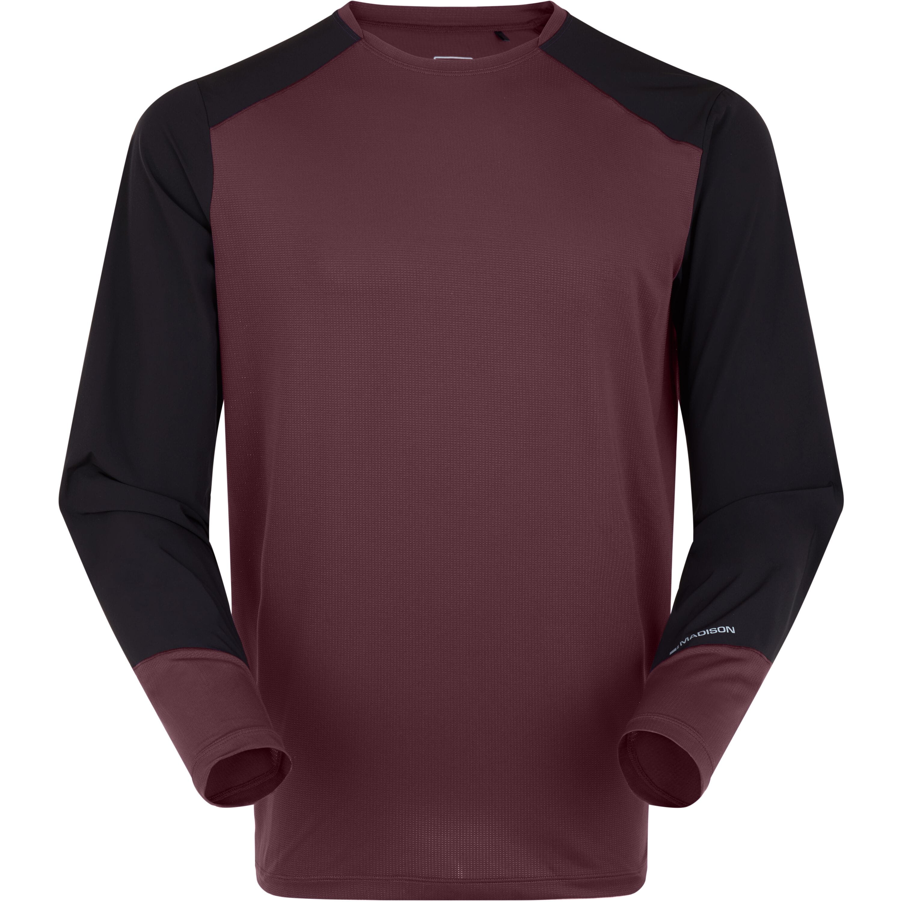 Flux Men's Long Sleeve Trail Jersey, fig red / bla