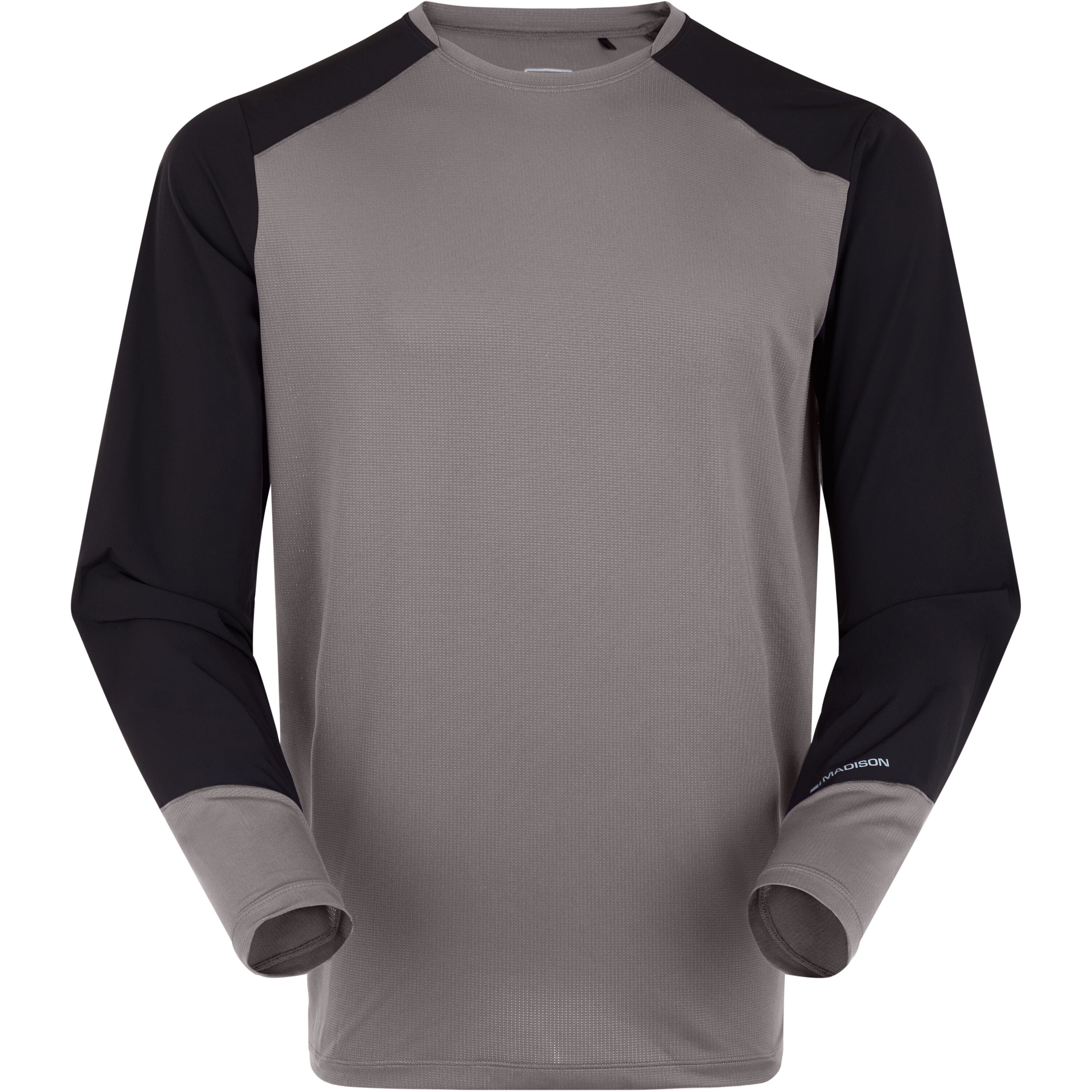 Flux Men's Long Sleeve Trail Jersey, ash grey / bl