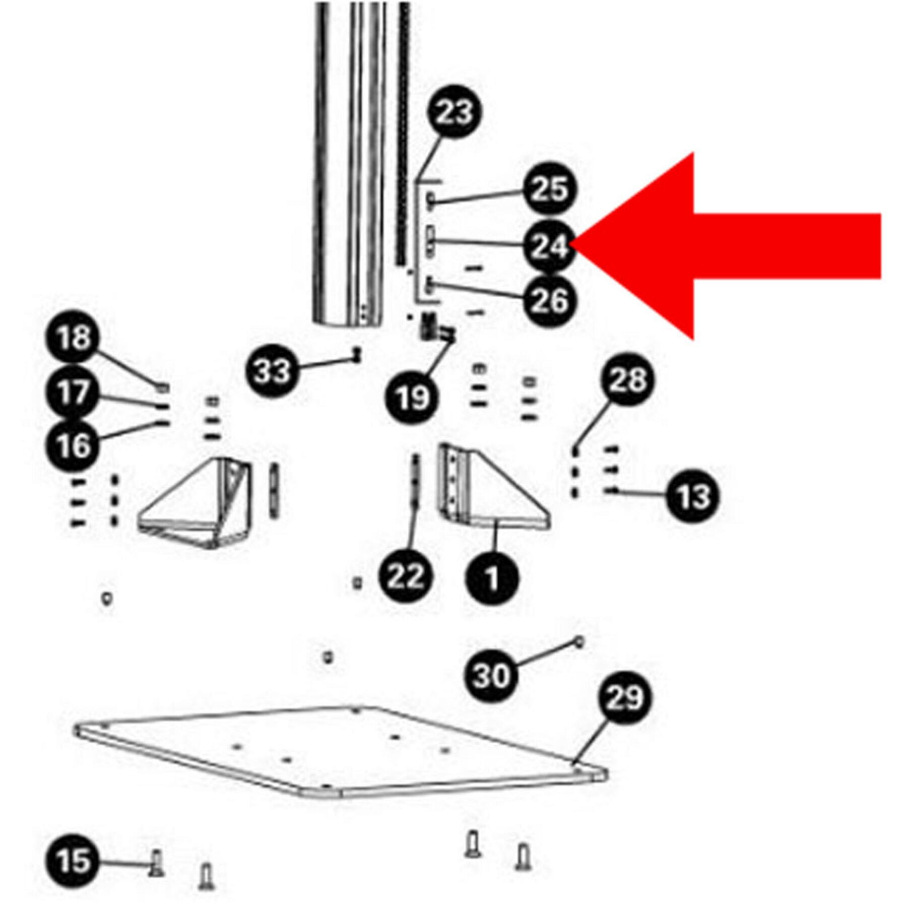 2154 - Chain Tensioner Adjuster Barrel For PRS-33/