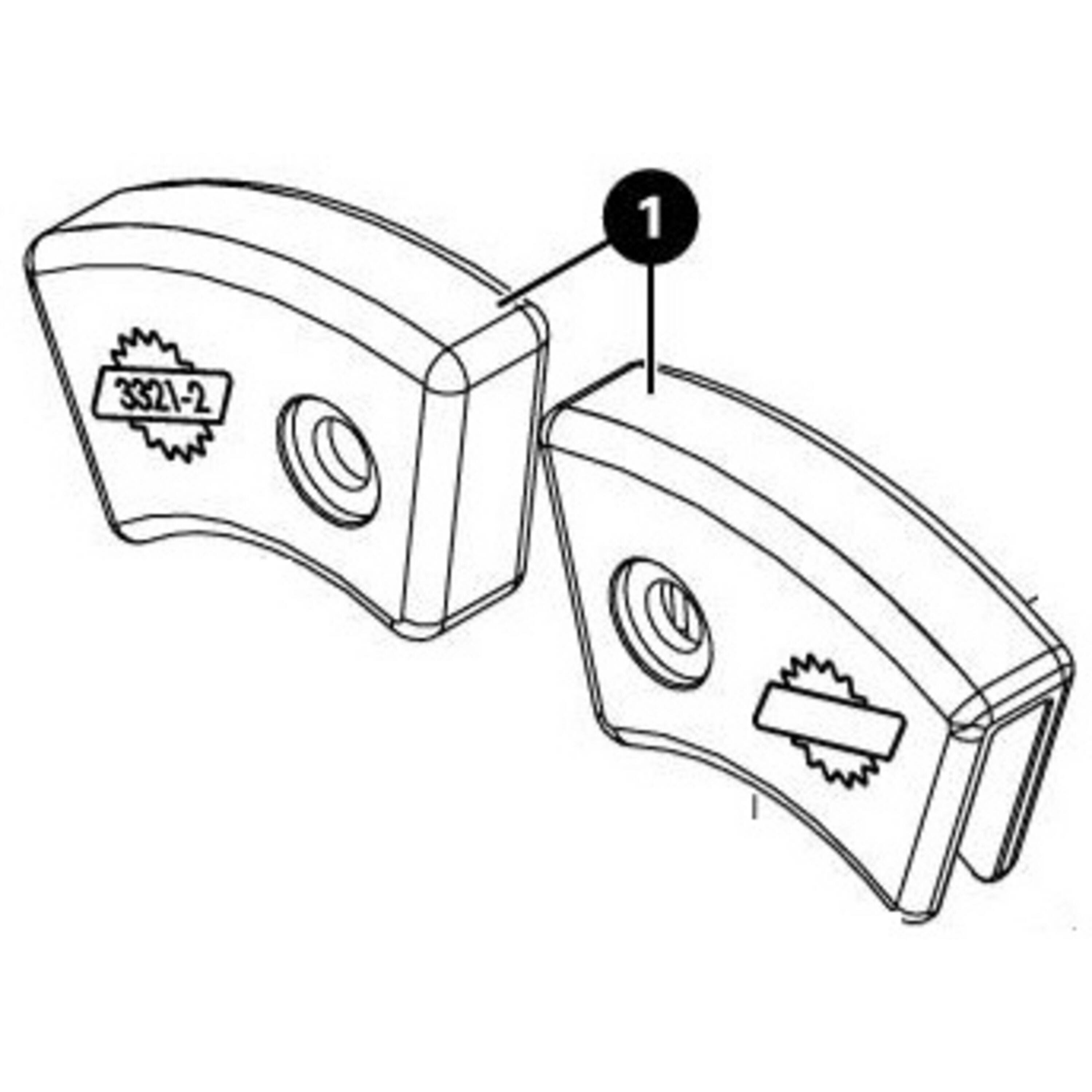 3321-2 - Replacement jaw covers for BMT-1 bead bre