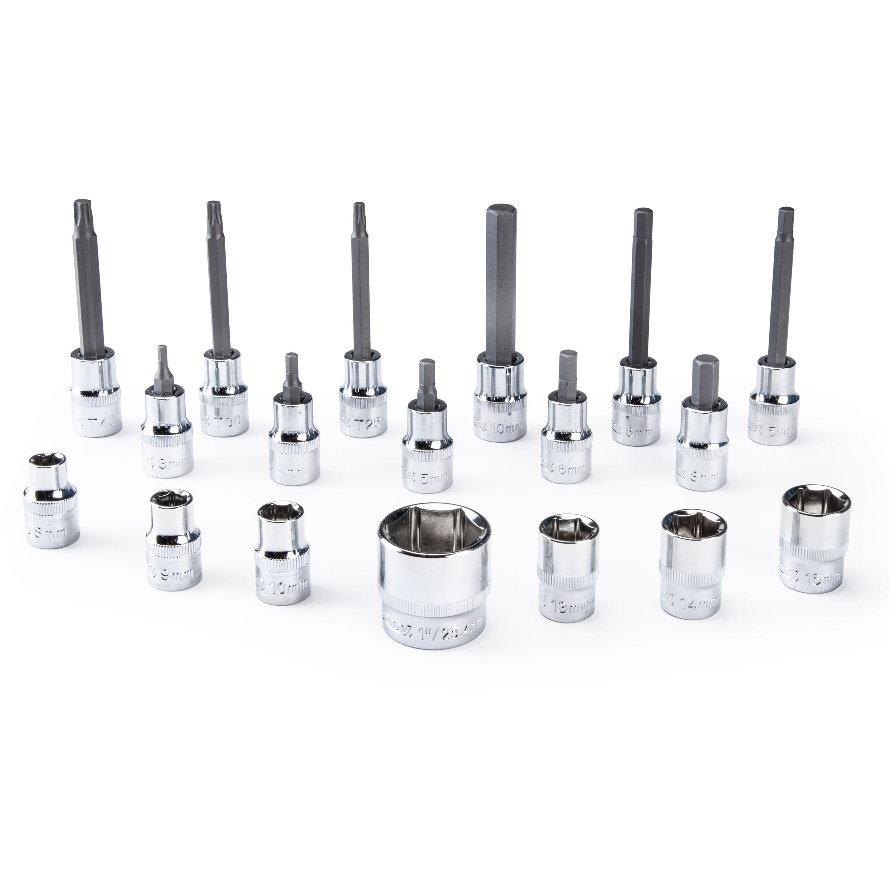 SBS-1.3 - 18-piece Socket And Bit Set