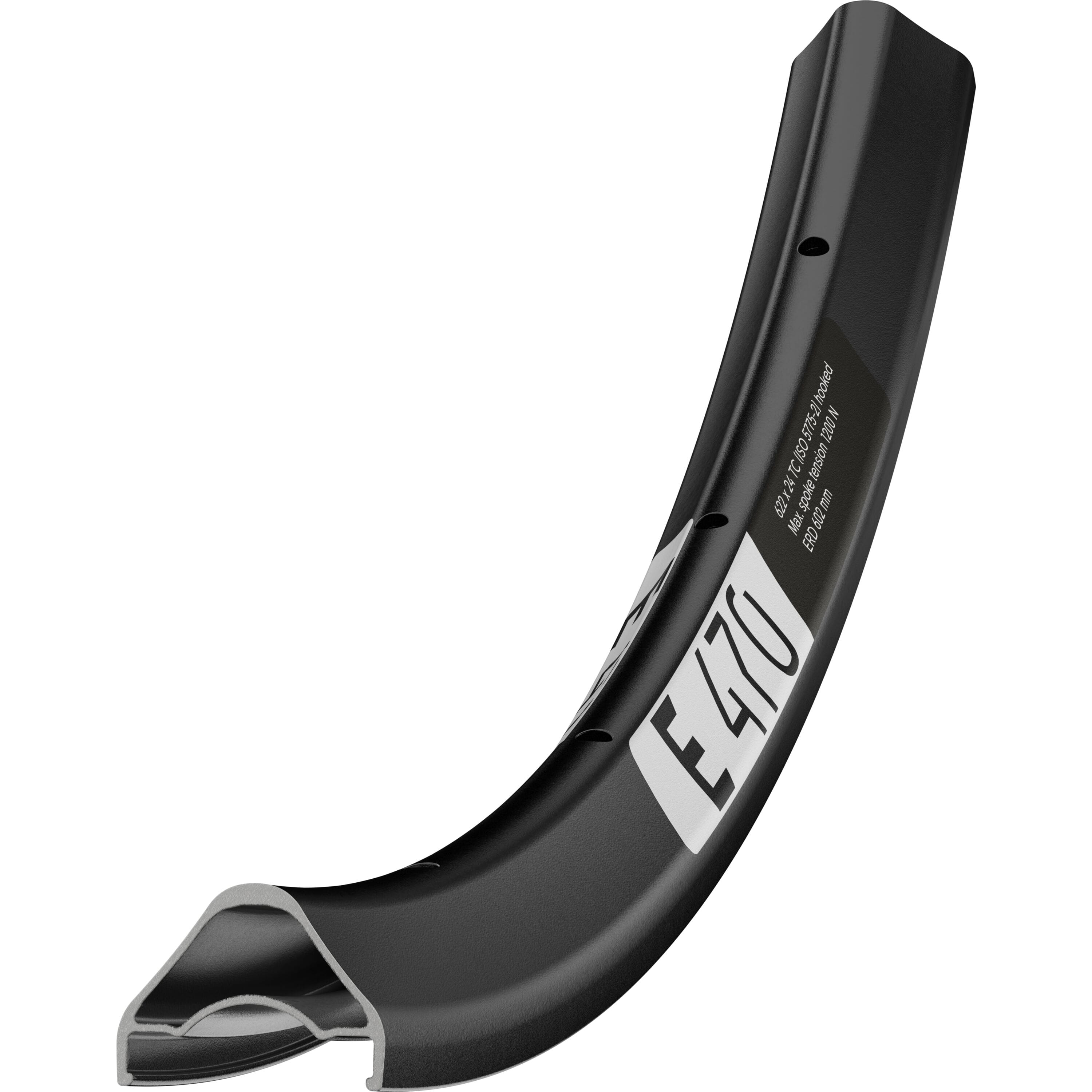 E 470 DB 24 hole Presta-drilled disc brake black