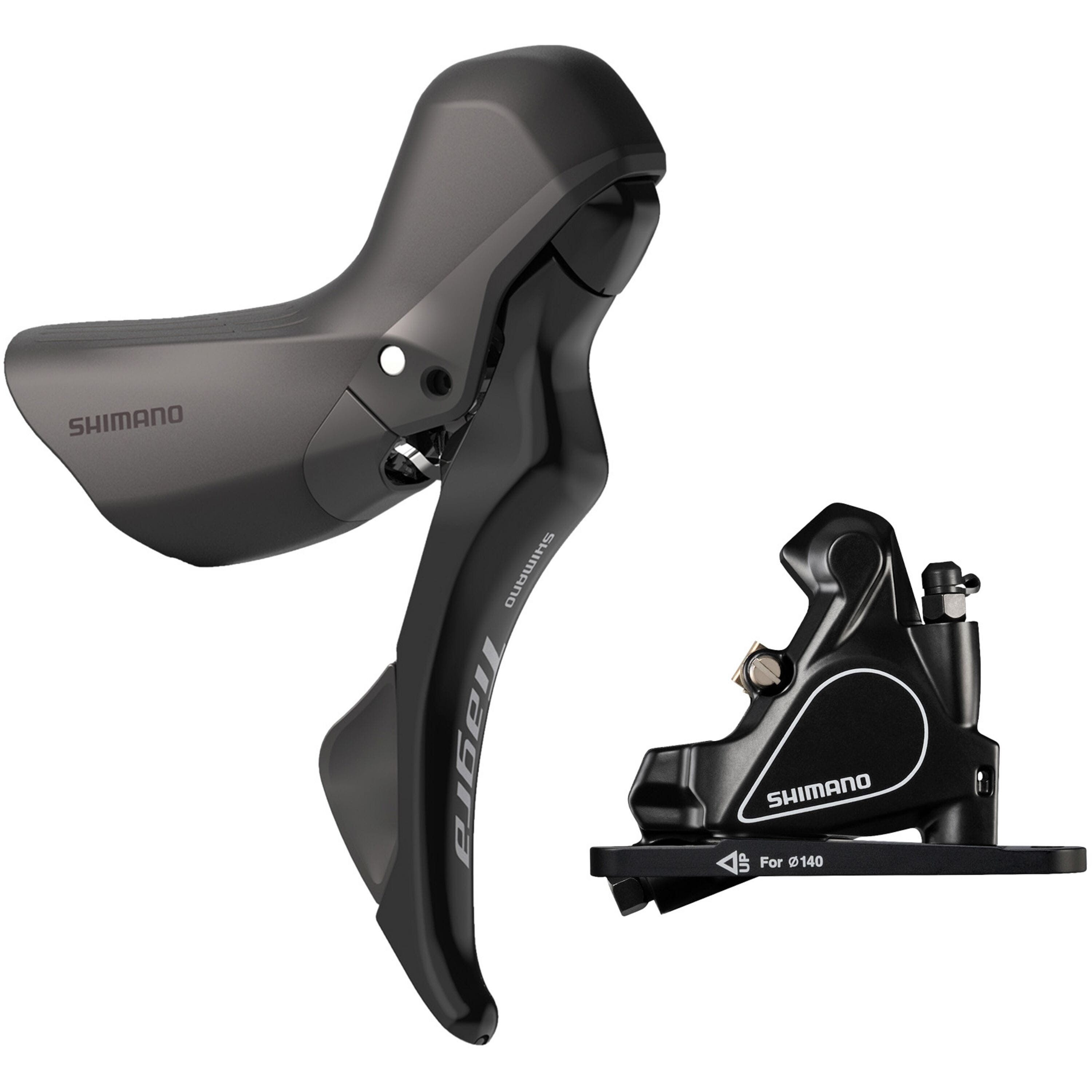 ST-R4020 Tiagra 11-speed STI bled with BR-RS405 fl