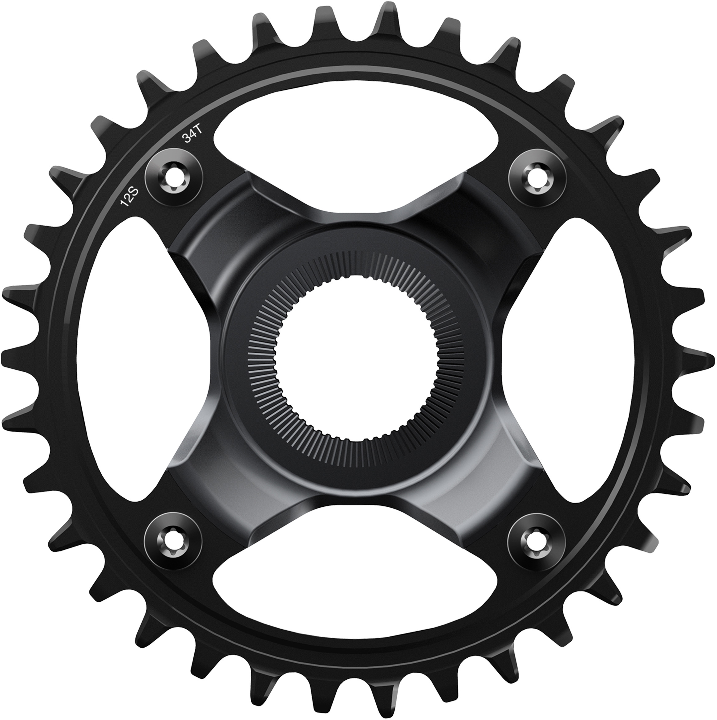 SM-CRE80-12-SB 12spd DCE single chainring 34T, w/o