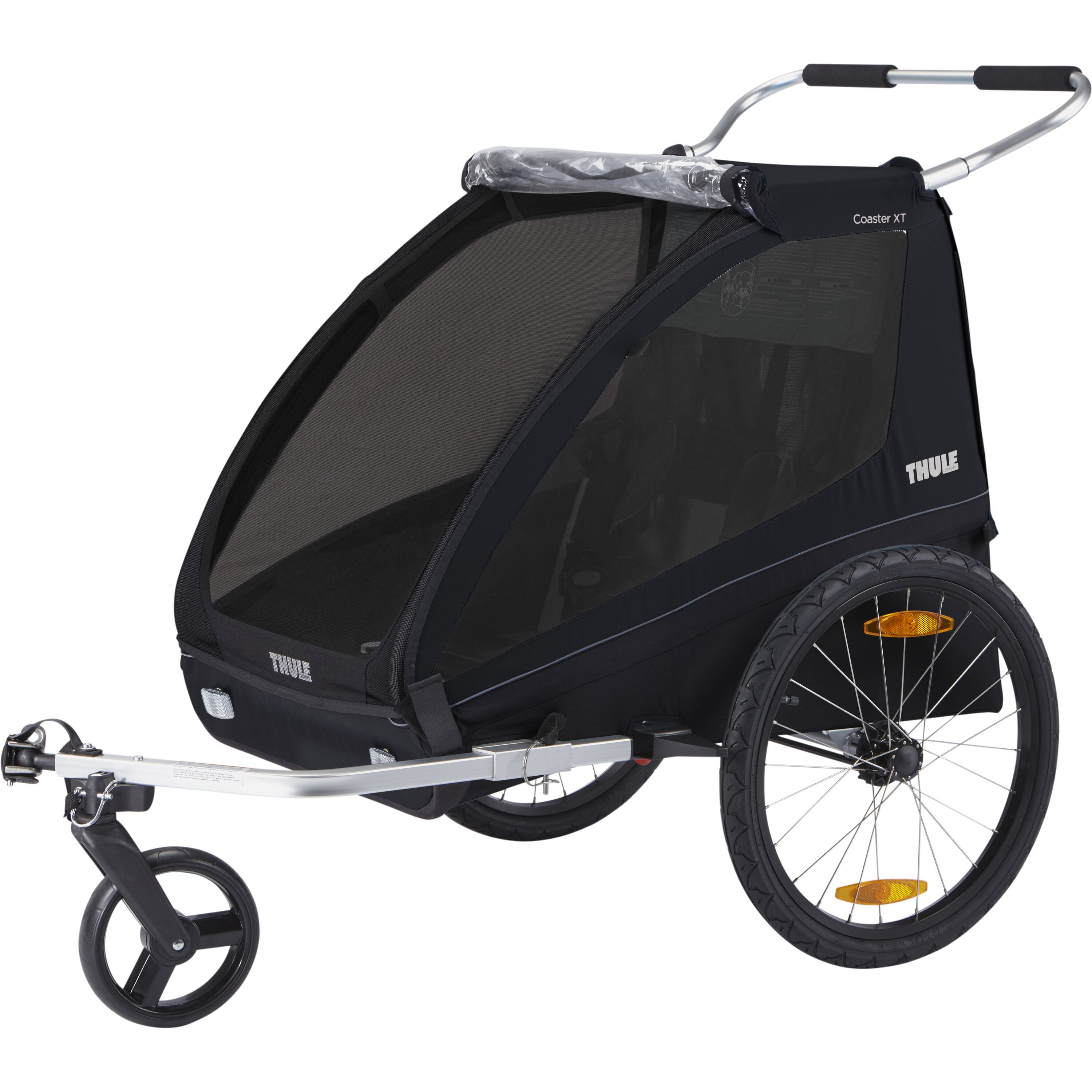 Coaster XT - 2-Seat Bike Trailer Black