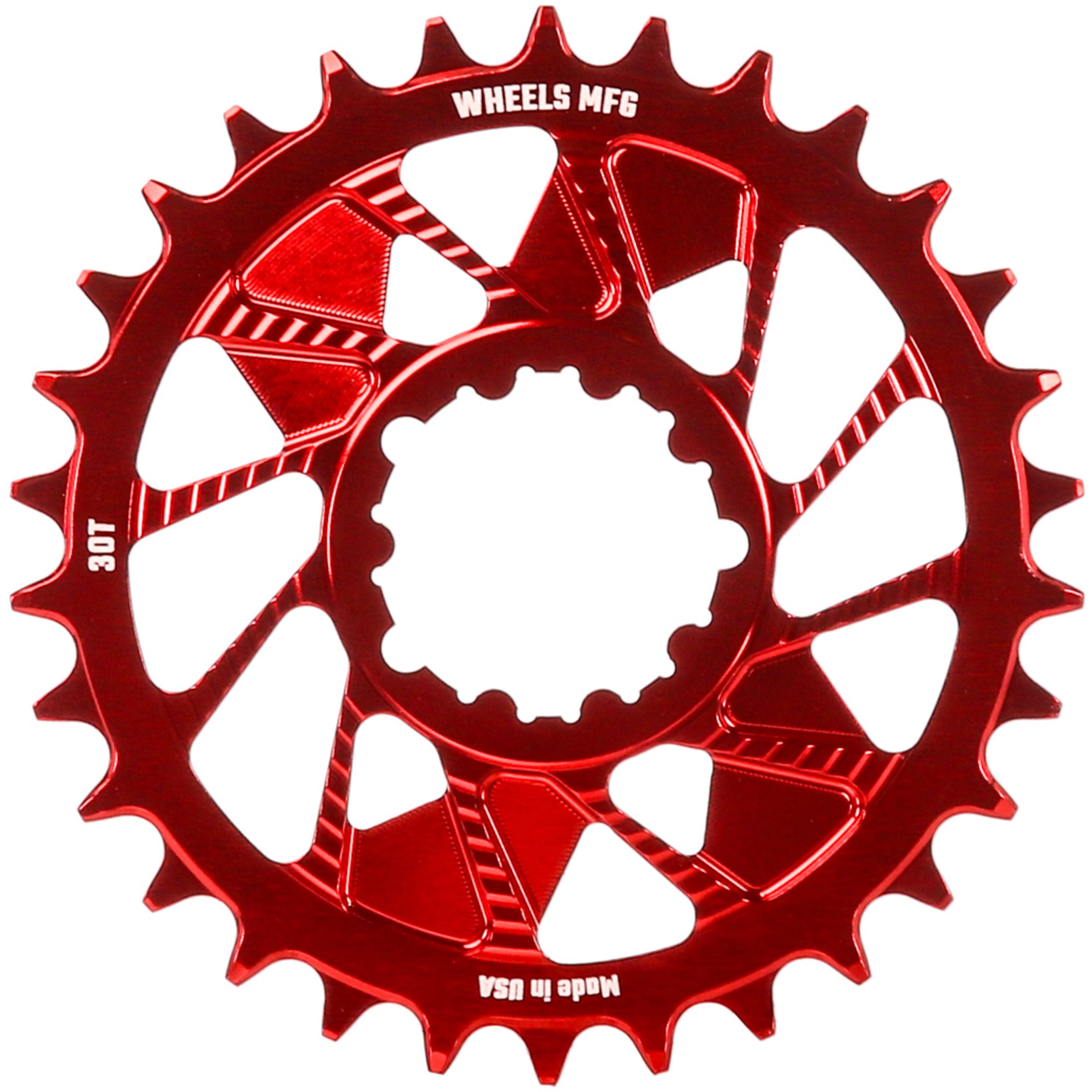 Red, Chainring 30T, Shimano Direct Mount, 1.5mm Ou