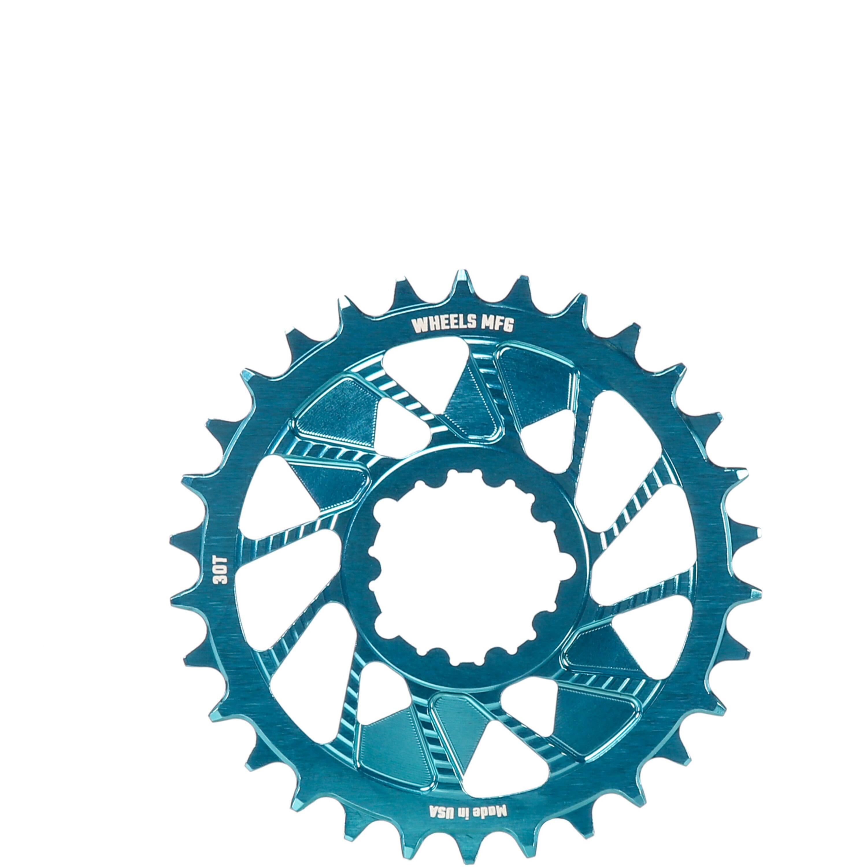 Teal, Chainring 30T, Shimano Direct Mount, 1.5mm O