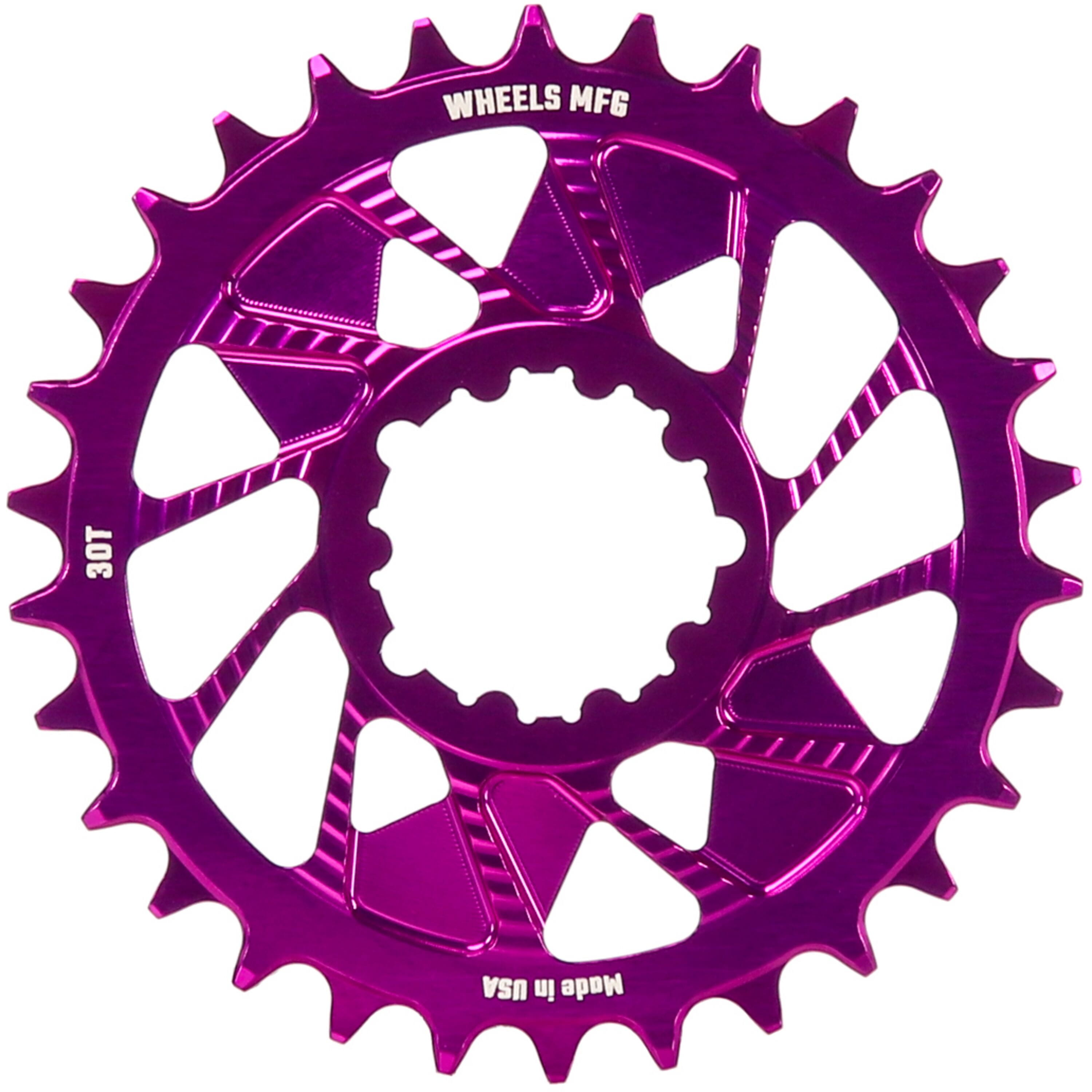 Purple, Chainring 30T, Shimano Direct Mount, 1.5mm
