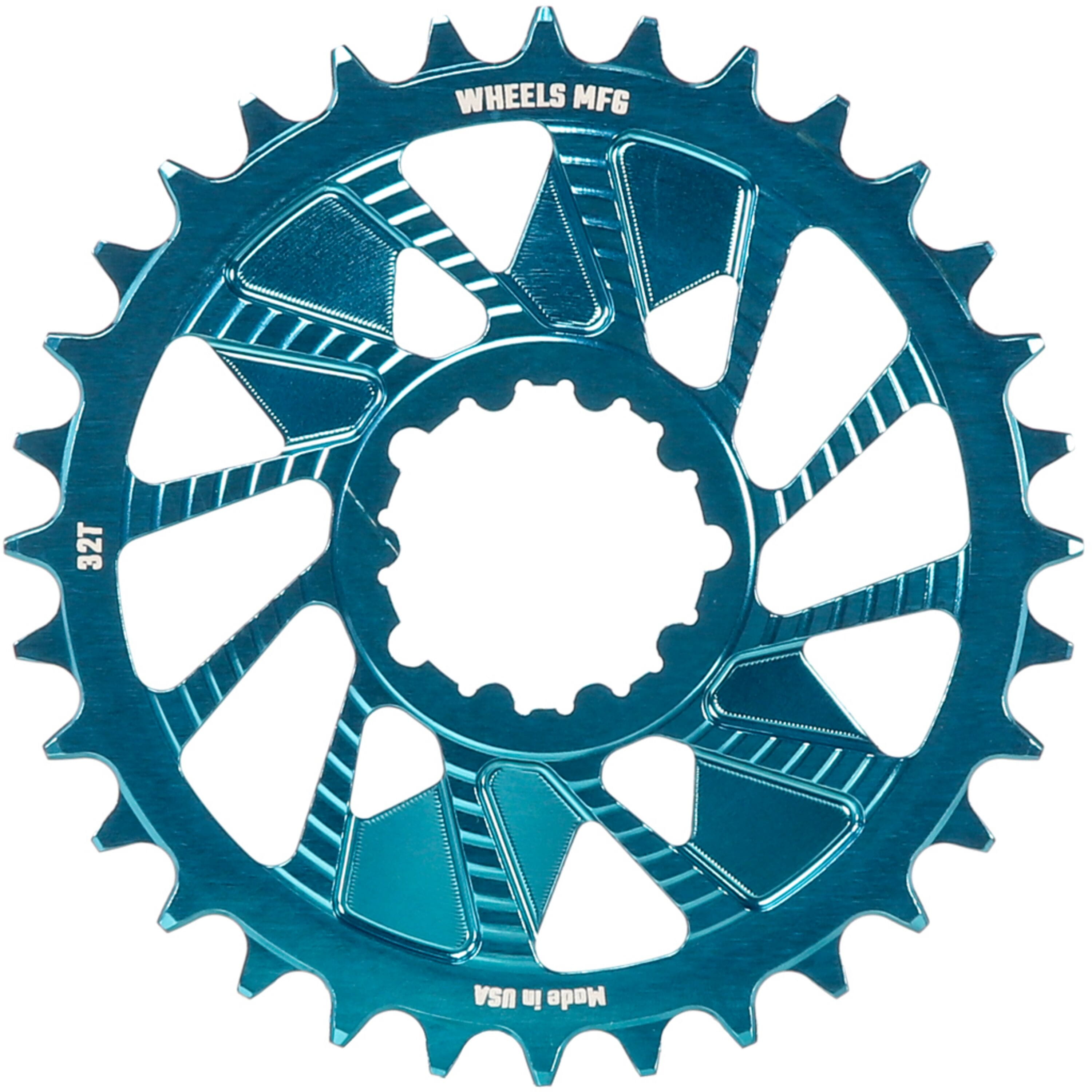 Teal, Chainring 32T, Shimano Direct Mount, 1.5mm O