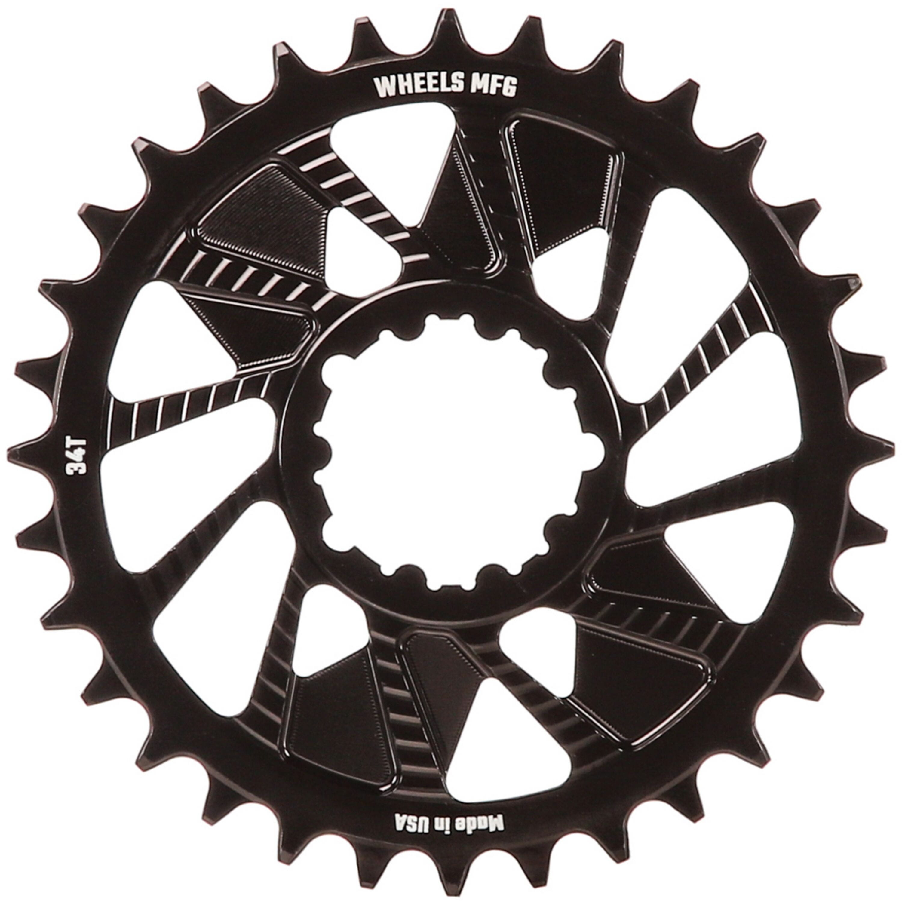 Black, Chainring 34T, Shimano Direct Mount, 1.5mm 