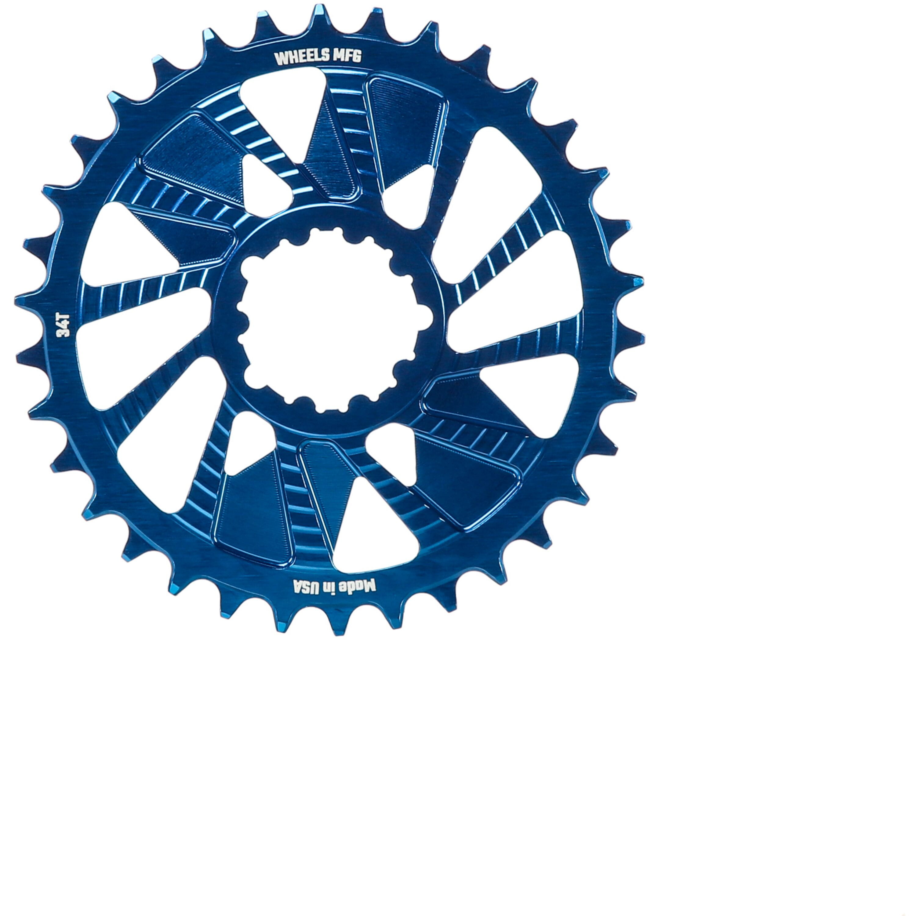 Blue, Chainring 34T, Shimano Direct Mount, 1.5mm I