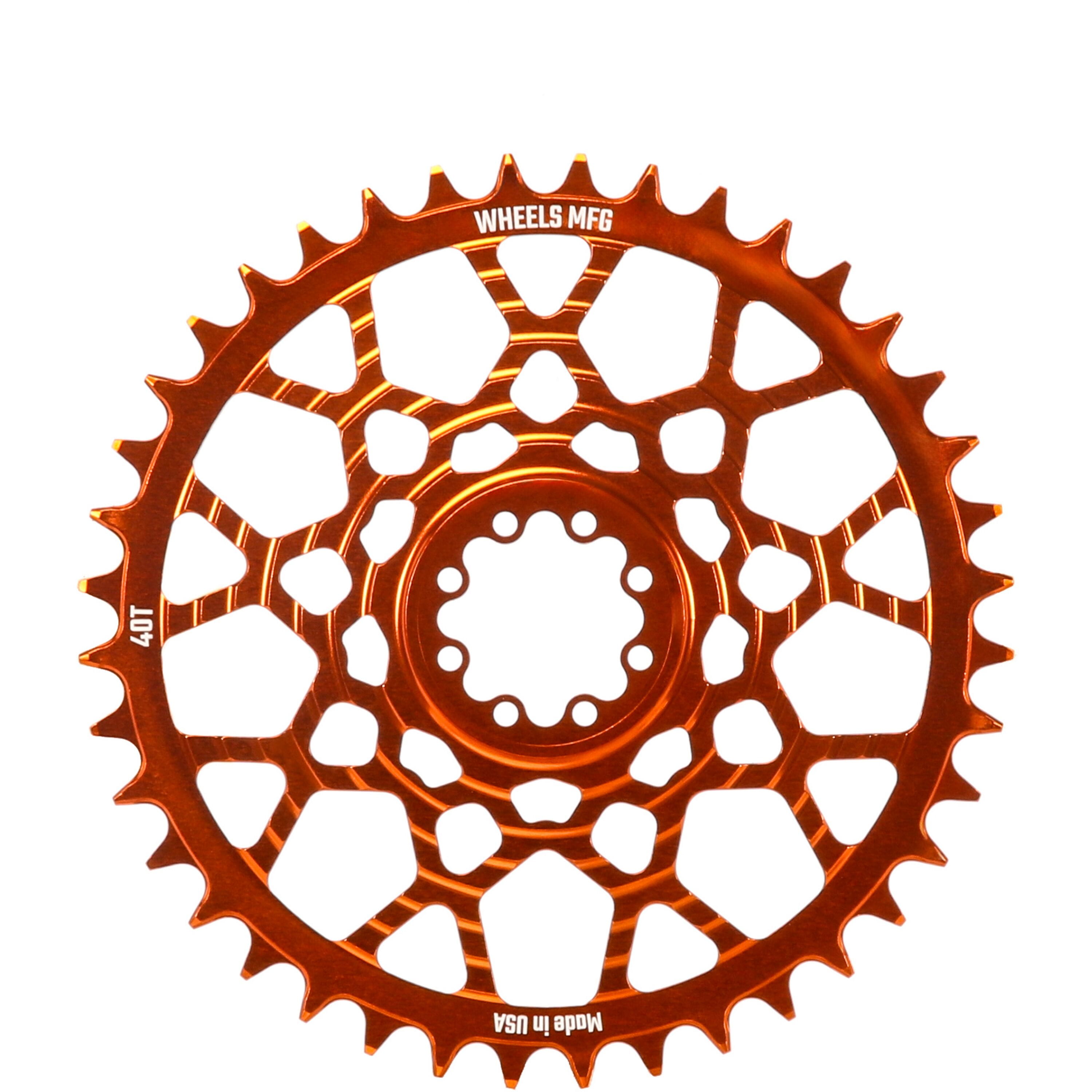 Orange, Chainring 40T, SRAM 8-Bolt, 6.5mm Inboard,