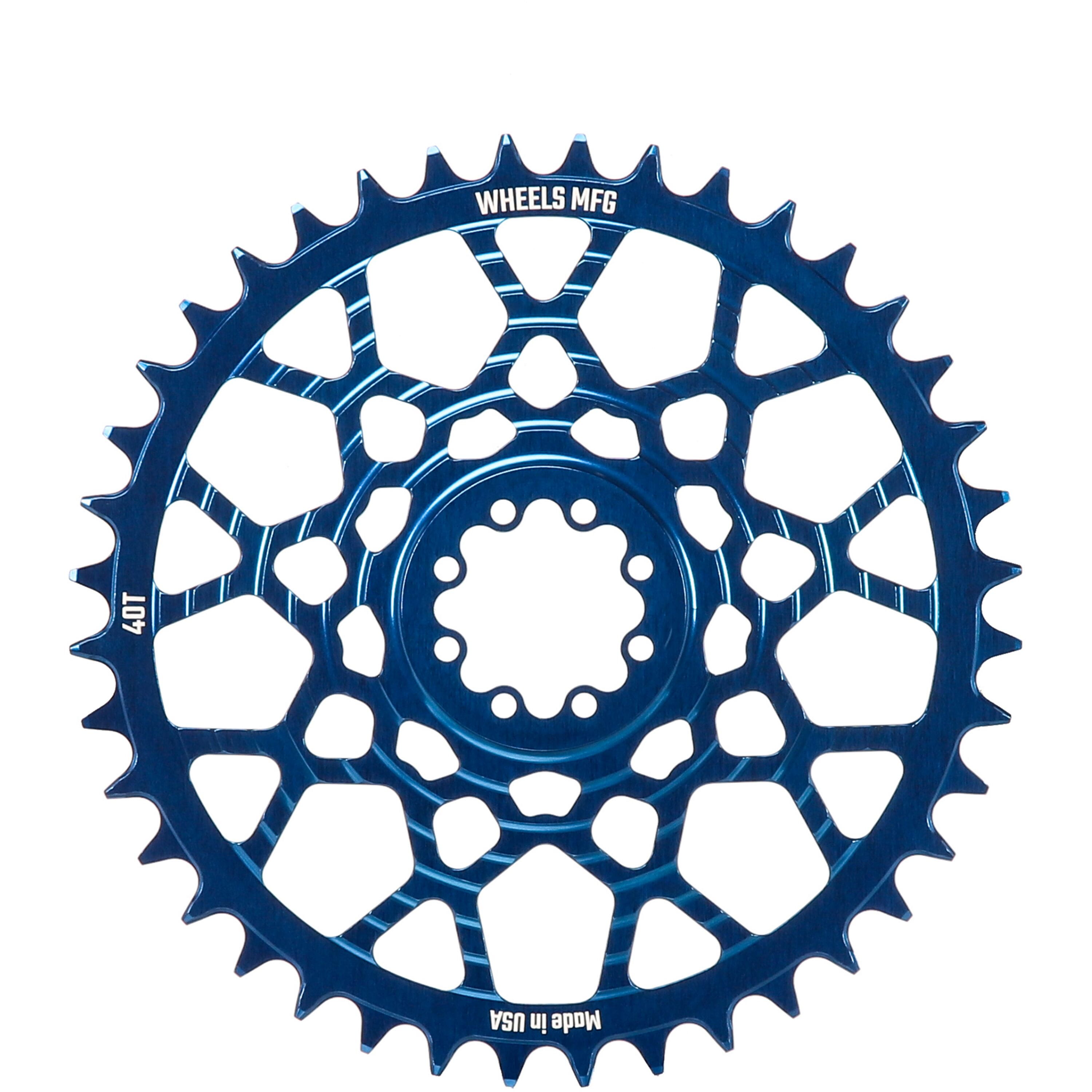 Blue, Chainring 40T, SRAM 8-Bolt, 6.5mm Inboard, T