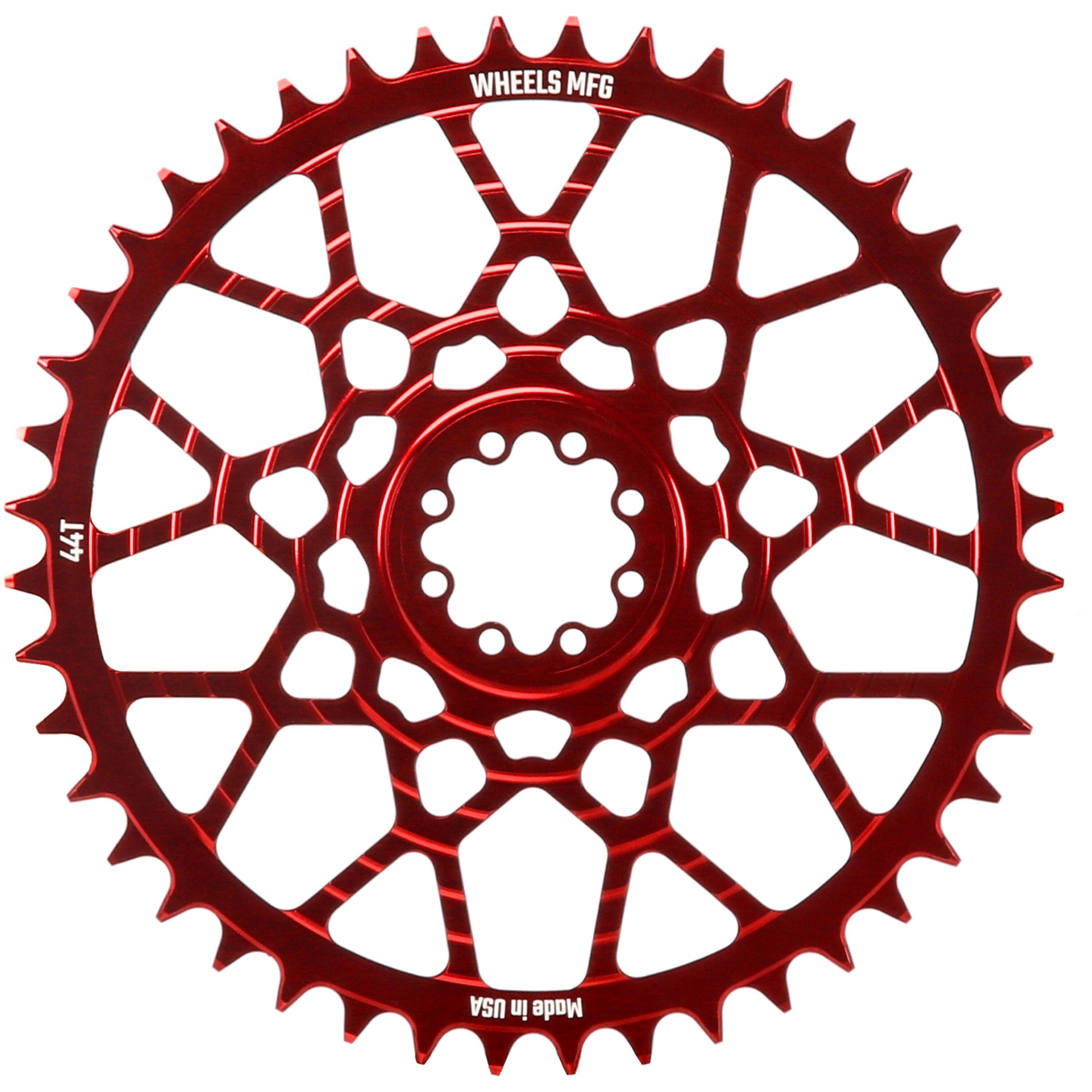 Red, Chainring 44T, SRAM 8-Bolt, 6.5mm Inboard, T-