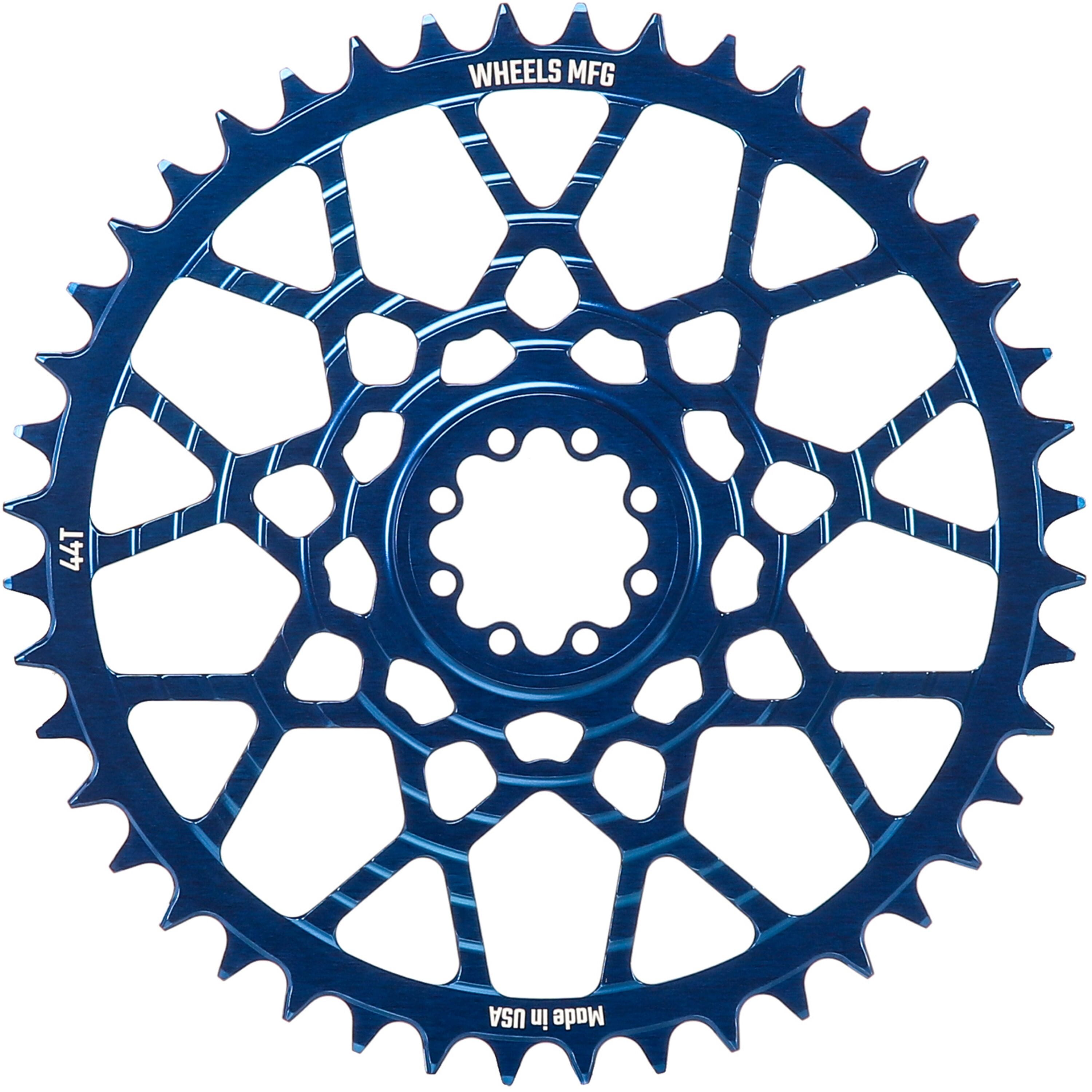 Blue, Chainring 44T, SRAM 8-Bolt, 6.5mm Inboard, T