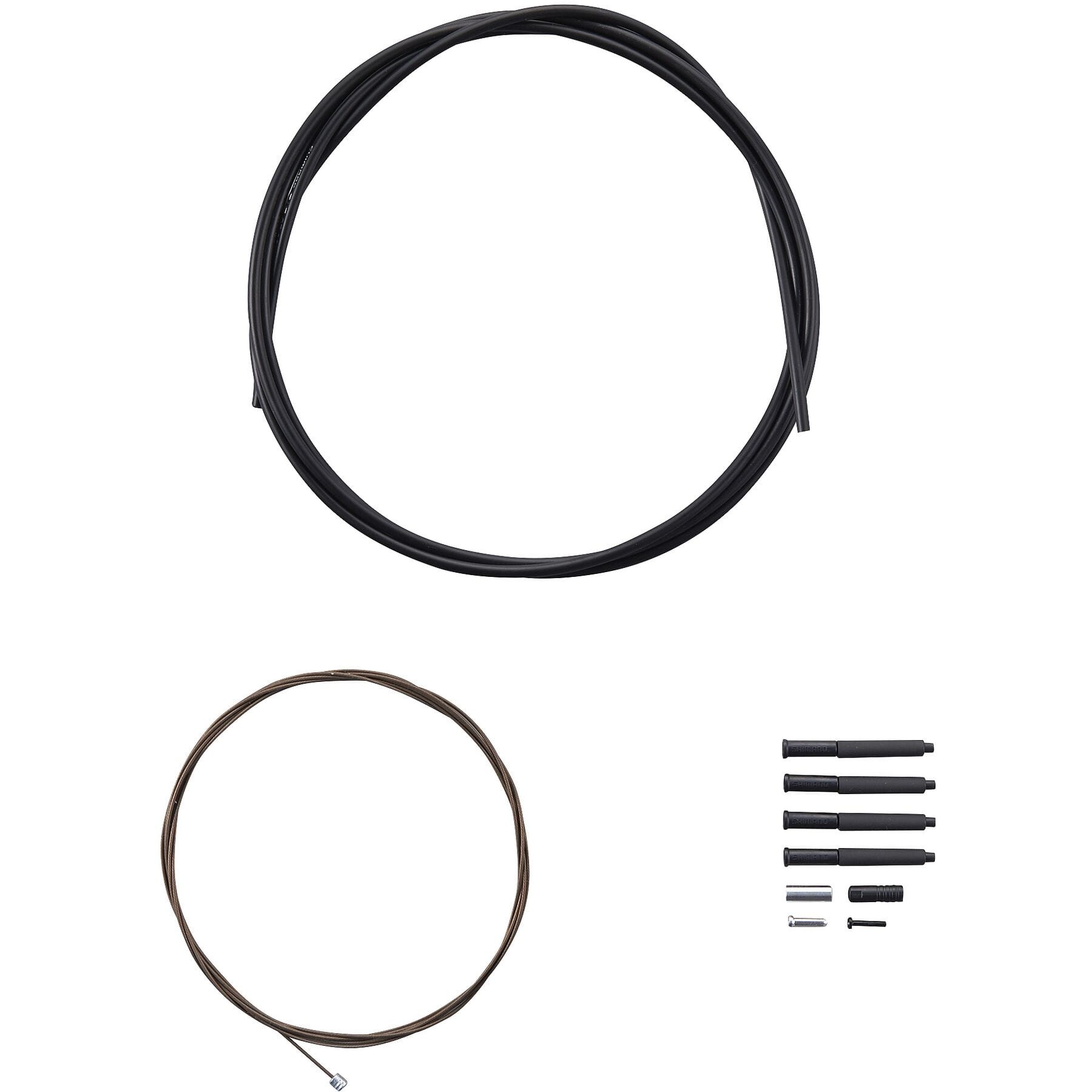 MTB gear cable set for rear only, Polymer coated s